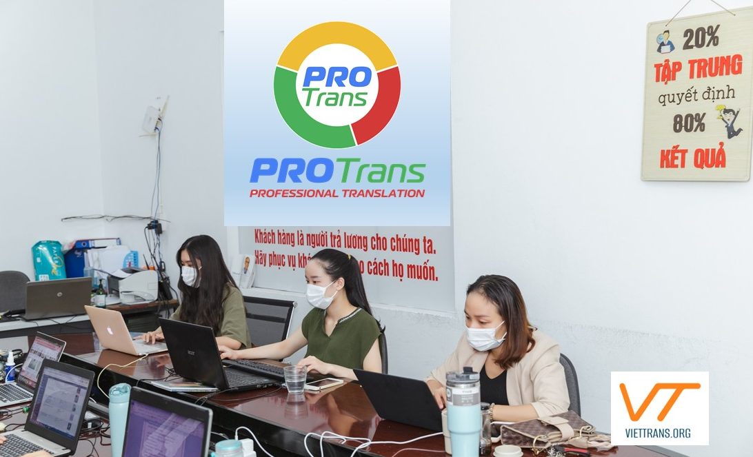 Văn phòng dịch thuật công chứng PROTRANS Hà Nội