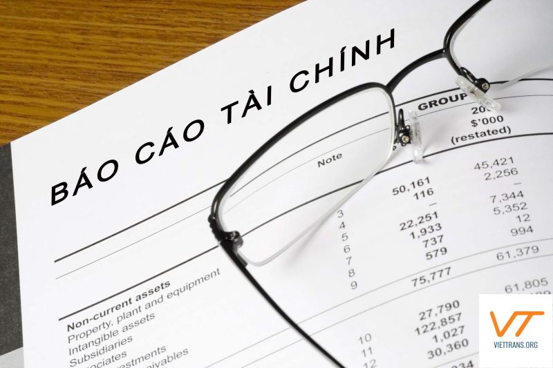 Dịch thuật BCTC chuẩn xác tại Viettrans